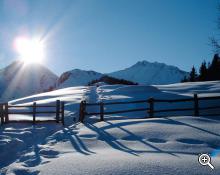 Paesaggio invernale in Val Passiria