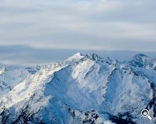 Panorama invernale della Val Passiria
